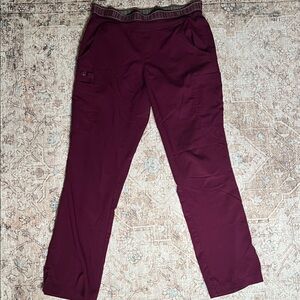 Med Couture Touch Wine Scrub Pants
